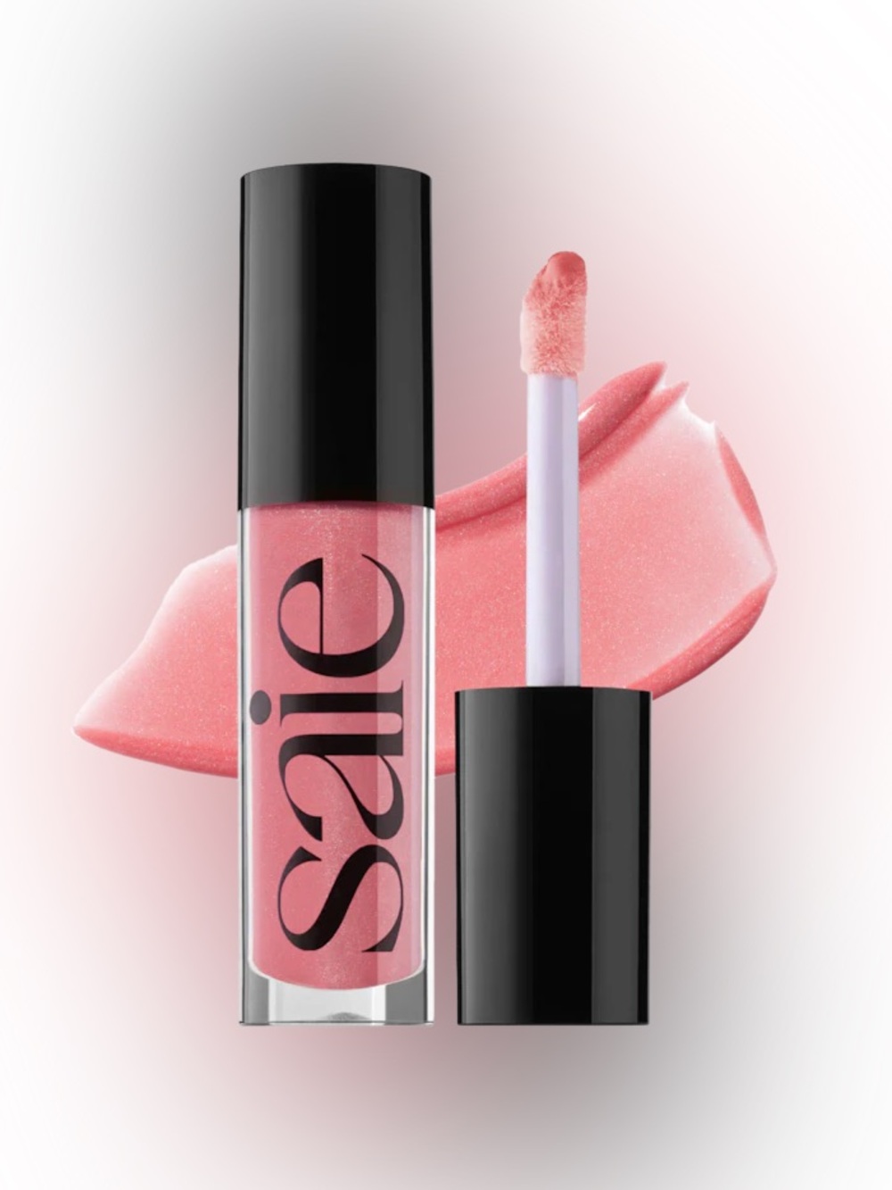 New Saie Glossybounce High-Shine Hydrating Lip Gloss Oil Disco Shimmer